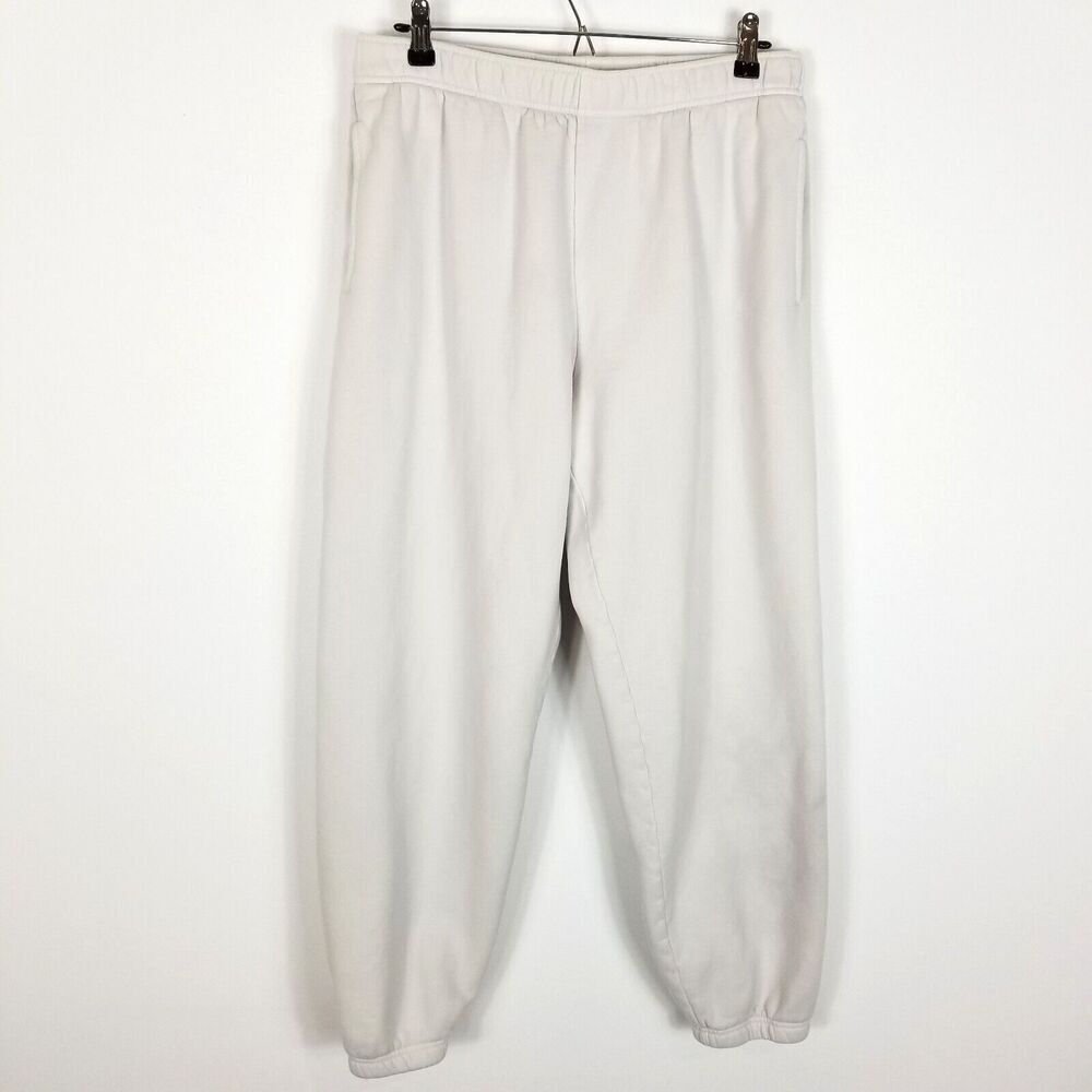 TNA Anthropologie Sweatfleece Women Cozy Fleece Mega Fit Sweatpants Sz L Joggers